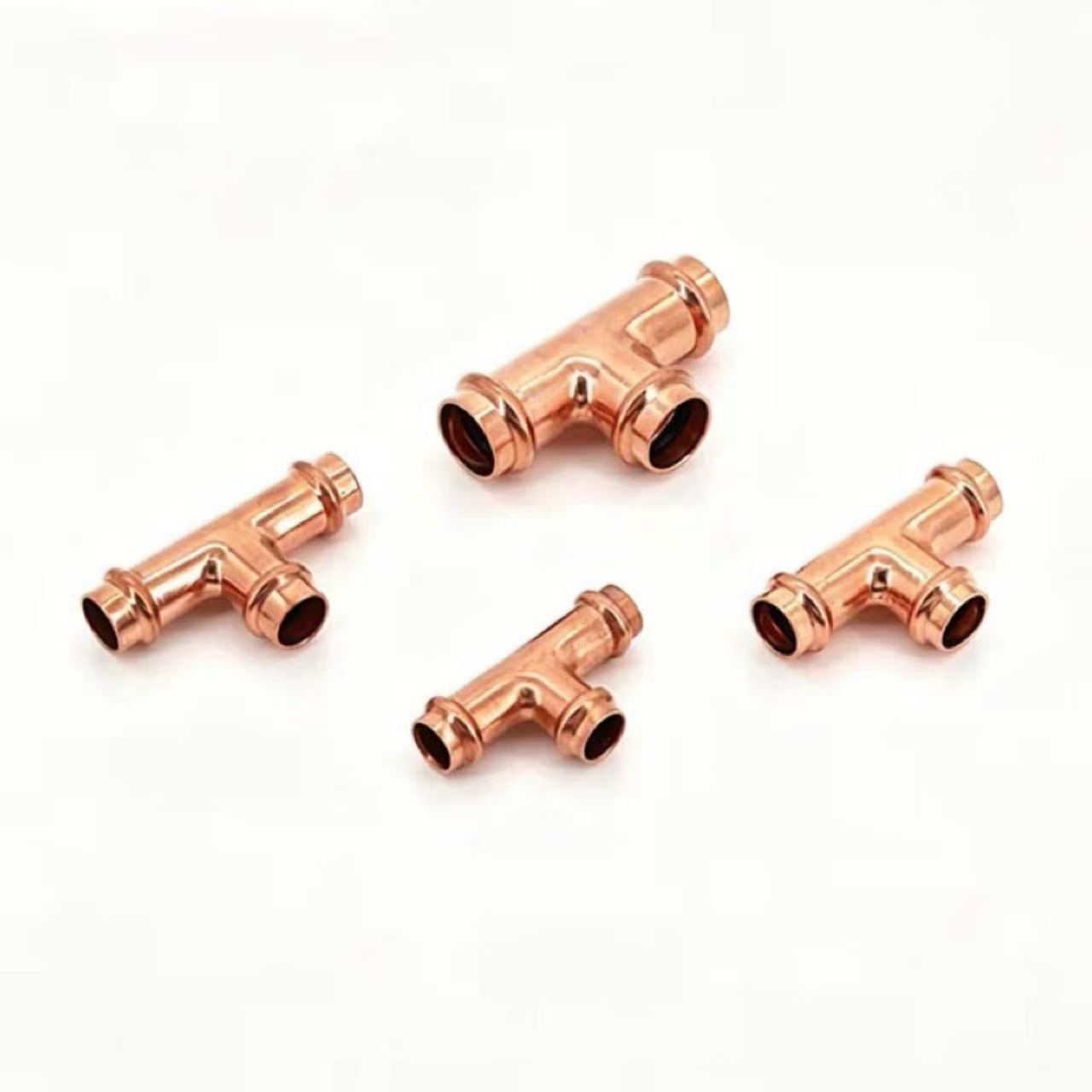 Double-Press 90° Precision Elbow: A bend fitting used to enable pipes to make precise 90° right-angle turns, and to ensure that the connection is resistant to pull-out and leak-proof through a double-press structure.